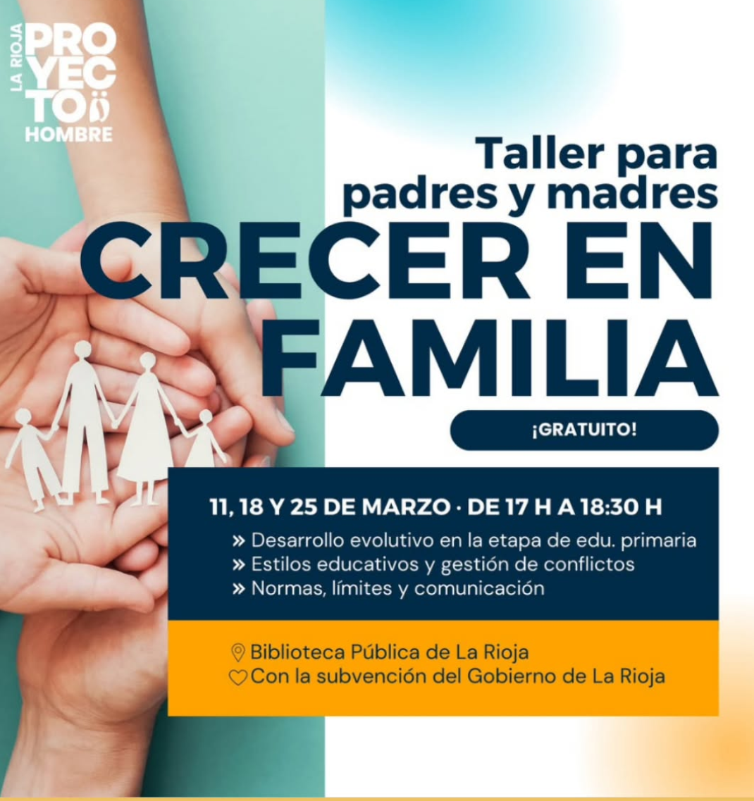 Taller para padres y madres Crecer en familia